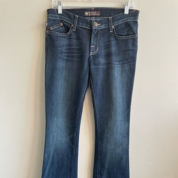 π Rock & Republic Flare Jeans Sz 27 - Picture 2 of 9